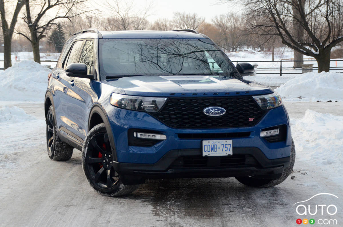 Le Ford Explorer ST 2020, vu de devant